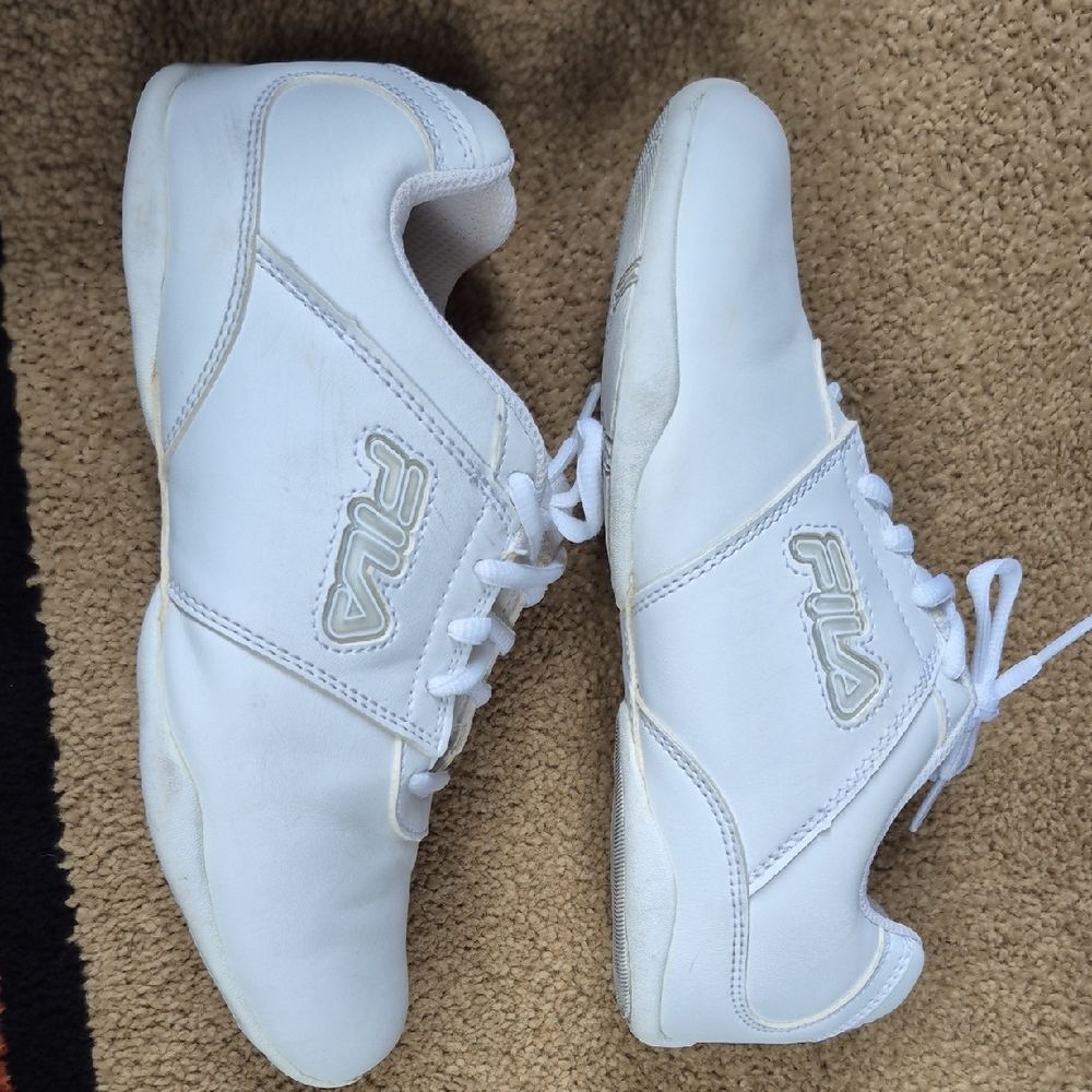 Fila White Lace-Up Sneakers